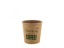 Koffiebekers 118 ml (4 oz), karton Ø 6,3 x 6,2 cm bruin met Silly Times opdruk "100% FAIR"