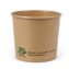 Foodcontainer van bruin karton (100% FAIR) | 300ml Ø 92mm