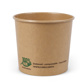 Foodcontainer van bruin karton (100% FAIR) | 300ml Ø 92mm