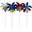 Decoprikkers 19,5 cm verschillende kleuren "Palm Leaf"