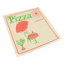 Pizzapunt houders, perkament papier 30 cm x 30 cm "Cafetaria" vetvrij