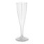 Glazen voor champagne, PS 0,1 l Ø 5 cm · 17,5 cm glashelder met duidelijke voet