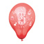 Ballonnen cijfers Ø 25 cm assorti kleuren "5"