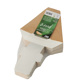 Kartonnen sandwichboxen met venster van PLA "pure" 12,3 cm x 12,3 cm x 5,2 cm bruin