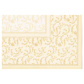 Napperon, PV-Tissue mix "ROYAL Collection Plus" 100 cm x 100 cm champagne "Damascato"