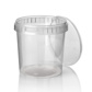 Delicatessen cup, PP 770 ml Ø 11,8 cm · 11,3 cm transparant met tamper-proof sluiting