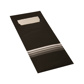 Bestekzakjes 20 cm x 8,5 cm zwart/wit "Stripes" inclusief gekleurde servet 33 x 33 cm , 2-laags