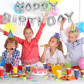 Folie ballonnen set zilver "Happy Birthday"