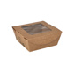 Saladebak 350ml karton, PLA (100% FAIR) | 9 cm x 9 cm x 4,5 cm