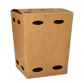 Frietboxen klein, karton 10,5x10,5x15 cm bruin "100% FAIR"