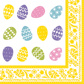 Servetten, 3-laags 1/4 vouw 40 cm x 40 cm "Coloured Eggs"