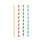 Shake rietjes, papier Ø 8 mm · 21 cm assorti kleuren "Stripes"