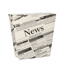 Friet Cones, kraft karton 1200 ml 4,3 cm x 14,5 cm x 11 cm "Newsprint" met vaste deksel