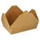 Kartonnen lunchboxen "pure" 1500 ml 4,8 cm x 14 cm x 19,7 cm bruin