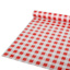 Tafelkleed, plastic 50 m x 80 cm rood "Karo"