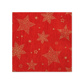Servetten 3-laags 1/4 vouw 25 cm x 25 cm rood "Christmas Shine"