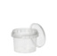 Delicatessen cup, PP rond 120 ml Ø 6,9 cm · 5,1 cm transparant met tamper-proof sluiting