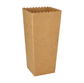 Popcorn-bakjes Karton "pure" hoekig 19,7 cm x 7 cm x 7 cm bruin small