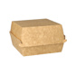 Hamburgerbox, karton van verse houtvezels 8 cm x 10,5 cm x 11,5 cm