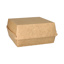 Hamburgerbox, karton van verse houtvezels 7,5 cm x 14,5 cm x 14,5 cm